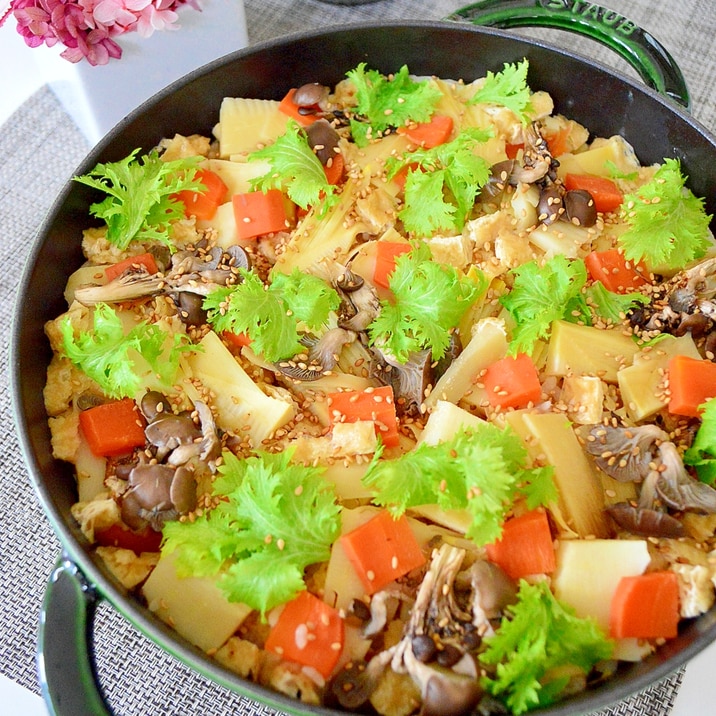 白だしで簡単!きのこ入り☆竹の子ご飯